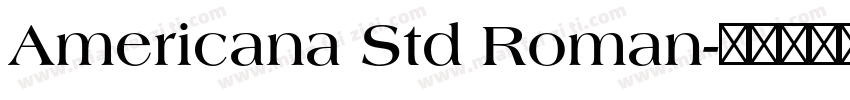 Americana Std Roman字体转换